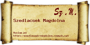 Szedlacsek Magdolna névjegykártya